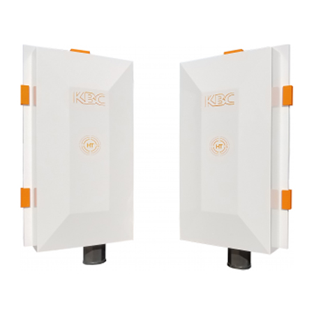 WES3HTG-KT-P5 KBC Networks Point to Point Wireless Ethernet System Kit with 2 x WES3HTG-AX-CA Modules with 17dBi Antennas, 1 x ESUGS4-EG1-P1 and 1 x DR120-48 and Mounting Hardware