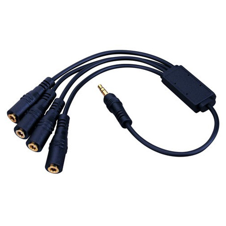 WIR-1X4 Vanco Cable Adapter IR 3.5 mm Plug to 4 3.5 mm Jacks
