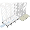 Show product details for WMANGLE-1-3642 Middle Atlantic Pair Raised-Floor Support Angles, for Use with RIB-1-WMRK3642