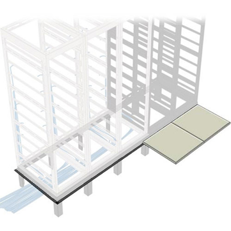 WMANGLE-1-48 Middle Atlantic Pair Raised-Floor Support Angles, for Use with RIB-1-WMRK48
