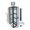 Show product details for WMRK-2436SVR-AB Middle Atlantic 24 Space (42 Inch), 36 Inch Deep Gangable Configured Server Rack without Side Panels, Black Finish