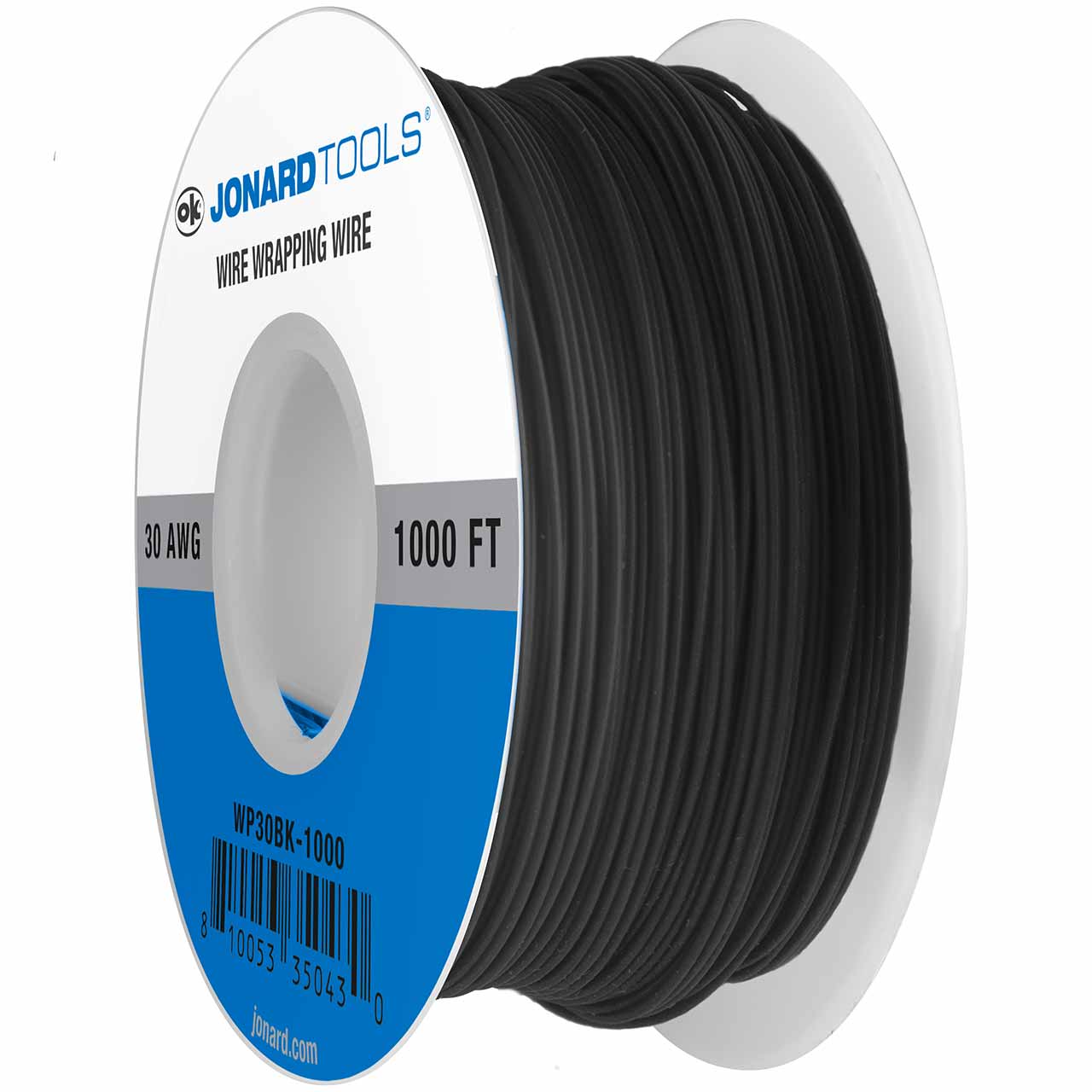 WP30BK-1000 Jonard Tools 30 AWG Electrical Hook-Up Wire, Black, 1000 ft