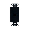 Show product details for WP3210-BK-06 Legrand On-Q Pre-Configured 1-Port Strap 1 RJ45 Black - 6 Pack