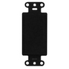 WP3410-BK-10 Legrand On-Q Blank Decorator Outlet Strap Black - 10 Pack