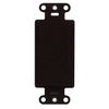 Show product details for WP3410-BR-10 Legrand On-Q Blank Decorator Outlet Strap Brown - 10 Pack