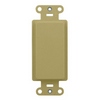 Show product details for WP3410-IV-10 Legrand On-Q Blank Decorator Outlet Strap Ivory - 10 Pack