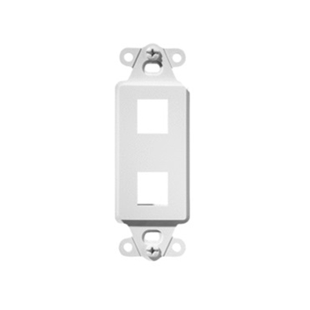 WP3412-WH-10 Legrand On-Q 2-Port Decorator Outlet Strap White - 10 Pack