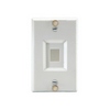 Show product details for WP3467-SS-10 Legrand On-Q Keystone Wall Phone Plate Stainless Steel - 10 Pack