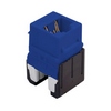 Show product details for WP346A-BE Legrand On-Q Cat 6a Quick Connect RJ45 Keystone Insert Blue