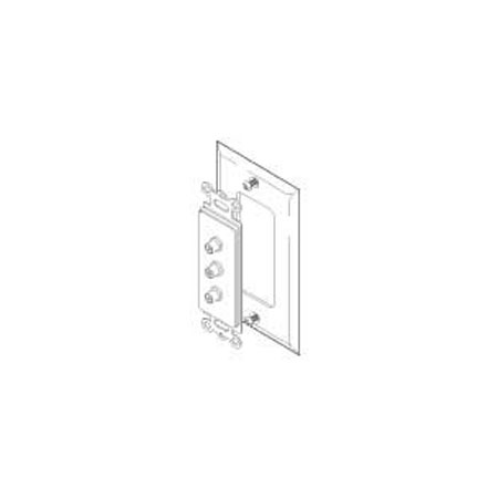 Vanco Triple RCA Jacks Decor Wall Plate