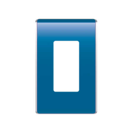 [DISCONTINUED] WP5001-CY Legrand On-Q 1-Gang Studio Wall Plate Cyan