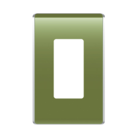 [DISCONTINUED] WP5001-MS Legrand On-Q 1-Gang Studio Wall Plate Moss
