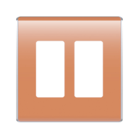 WP5002-CR Legrand On-Q 2-Gang Studio Wall Plate Citrus