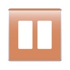 WP5002-CR Legrand On-Q 2-Gang Studio Wall Plate Citrus