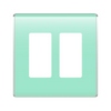 Show product details for WP5002-CZ Legrand On-Q 2-Gang Studio Wall Plate Cozumel