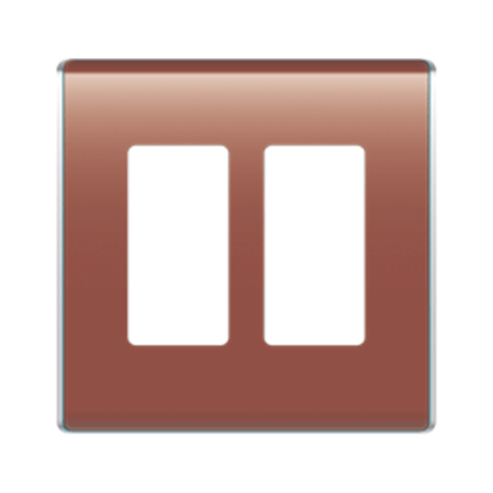 WP5002-SP Legrand On-Q 2-Gang Studio Wall Plate Spanish Red