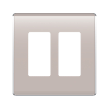 WP5002-TP Legrand On-Q 2-Gang Studio Wall Plate Taupe