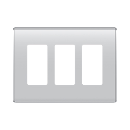 WP5003-TI Legrand On-Q 3-Gang Studio Wall Plate Titanium
