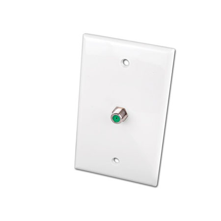 Vanco Digital 3 GHz Video Coax Wall Plate