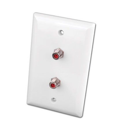 Vanco Digital 3 GHz Video Dual Coax Wall Plate