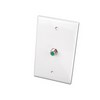 Show product details for WP593LAX Vanco Wallplate 3-GHz Llight Almond