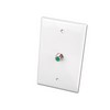 Show product details for WP593WX Vanco Wallplate 3-GHz White