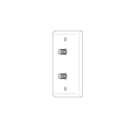 WP59DX Vanco Wallplate F Dual Ivory
