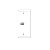 Show product details for WP59WX Vanco Wallplate F White