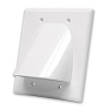 Show product details for WPBW2WX Vanco Wall Plates Bulk Cable 2 Gang White