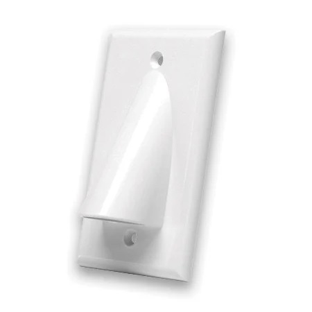 WPBWWX Vanco Bulk Cable Wall Plates 1 Gang White