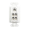 WPI-DP OpenHouse Data/Telephone TAP Wall Plate (Ivory)