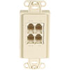 WPI-PC OpenHouse Telephone/Coax TAP Wall Plate (Ivory)