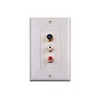 Show product details for WPSVRCAIX Vanco Wall Plate S-Video & 2 RCA Jack Decor Ivory