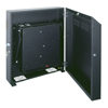 Show product details for WRS-8 Middle Atlantic 8 Space Low Profile Wall Rack, 23 Inch Useable Depth, 150 Lbs Capacity, Solid Top, Black