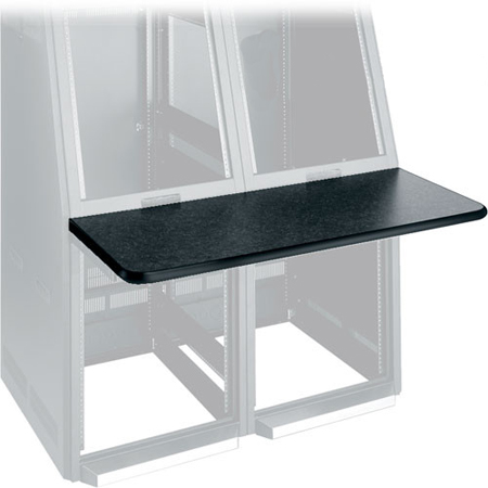 WS1-S18-GBC Middle Atlantic Single Bay Black T-Mold Trim - Center (Left And Right Side Unfinished)