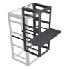 Show product details for WS3-W27-18 Middle Atlantic Three Bay Laminate Writing Shelf, 18 Inch Deep, Fits 27 Inch Deep WRK Series Racks
