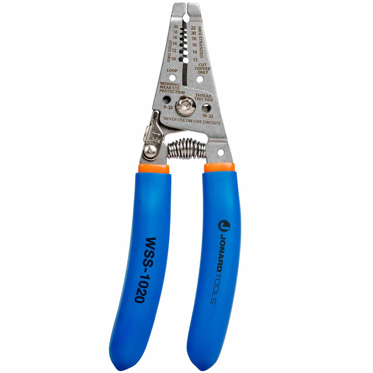 WSS-1020 Jonard Tools Stainless Steel Curved Wire Stripper, 10-20 AWG