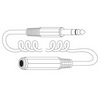 Show product details for XC100X Vanco Cable 1/4" Stereo Plug / 1/4" Stereo Jack CC 25ft