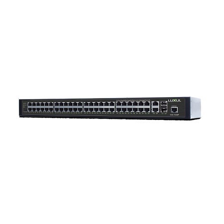 [DISCONTINUED] XMS-7048P Luxul 52 Port Stackable Gigabit PoE+ 740W Total Budget L2/L3 Managed PoE Switch