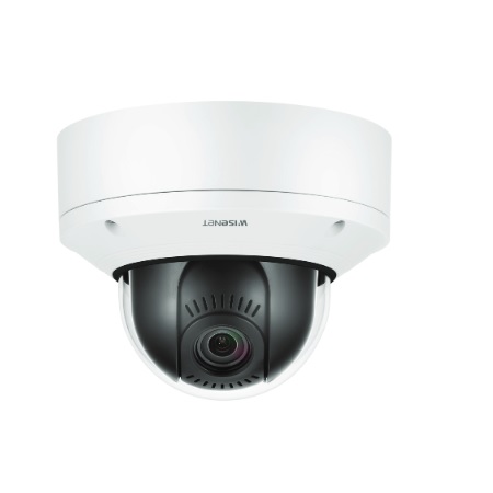 XND-8081VZ Hanwha Techwin 3.6~9.4mm Motorized 30FPS @ 5MP Indoor Day/Night WDR Dome IP Security Camera 12VDC/PoE
