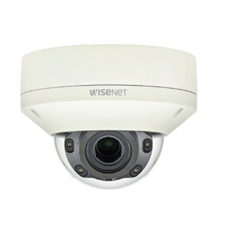 XNV-L6080R Hanwha Techwin 3.2~10mm Motorized 60FPS @ 1920 x 1080 Outdoor IR Day/Night WDR Dome IP Security Camera PoE