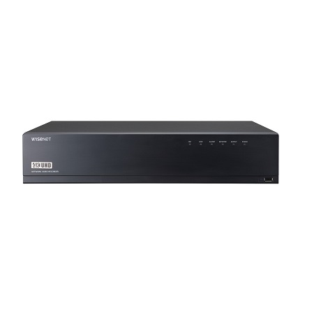 XRN-1610SA Hanwha Techwin 16 Channel at 4K (2160p) NVR 180Mbps Max Throughput - No HDD w/ Built-in 16 Port PoE