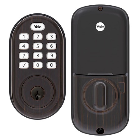 YRD216-HA2-0BP Yale Push Button Zigbee Deadbolt - Oil Rubbed Bronze