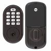 Show product details for YRD216-NR-0BP Yale Pushbutton No Radio Deadbolt - Oil Rubbed Bronze (Permanent)