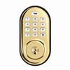 [DISCONTINUED] YRD216-NR-605 Yale Pushbutton No Radio Deadbolt - Bright Brass-PVD