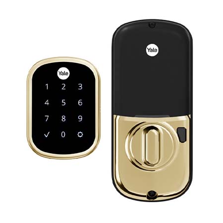 YRD256-NR-P05 Yale Touchscreen No Radio Key Free Deadbolt - Bright Brass