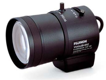 YV10x5HR4A-SA2L Fujinon 1.3MP 1/3" 5-50mm Varifocal F1.6-T360 CS Mount DC Auto Iris Lens - Long Cable