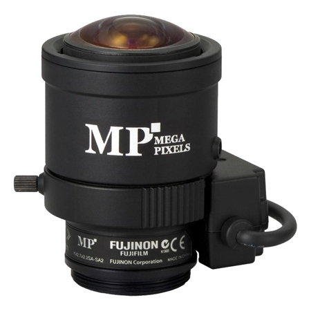[DISCONTINUED] YV2.7x2.2SA-SA2L Fujinon 3MP 1/3" 2.2-6mm Varifocal F1.3-T360 CS Mount DC Auto Iris Lens - Long Cable