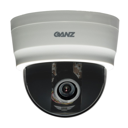 ZC-D8312NBA-BL Ganz 3.3 to 12mm Varifocal 600TVL Indoor Day/Night Dome Security Camera 12VDC/24VAC - Black Housing
