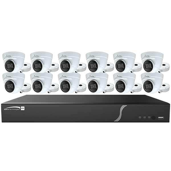 ZIP1612T4 Speco Technologies 16ch recorder with 4TB and 12 4MP Turret Cameras